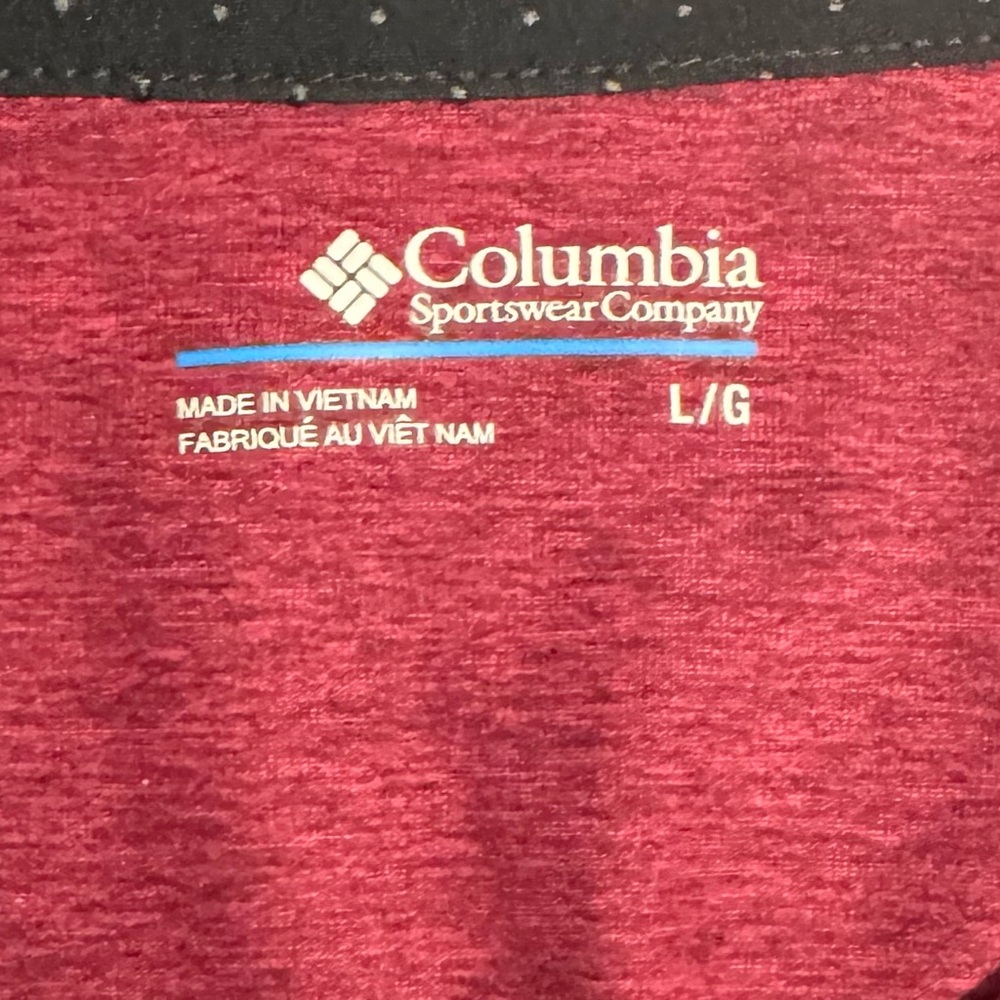 Columbia Men's Burgundy Polo Shirt - Picture 3 of 5